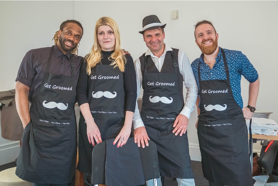 The Get Groomed team of barbers
